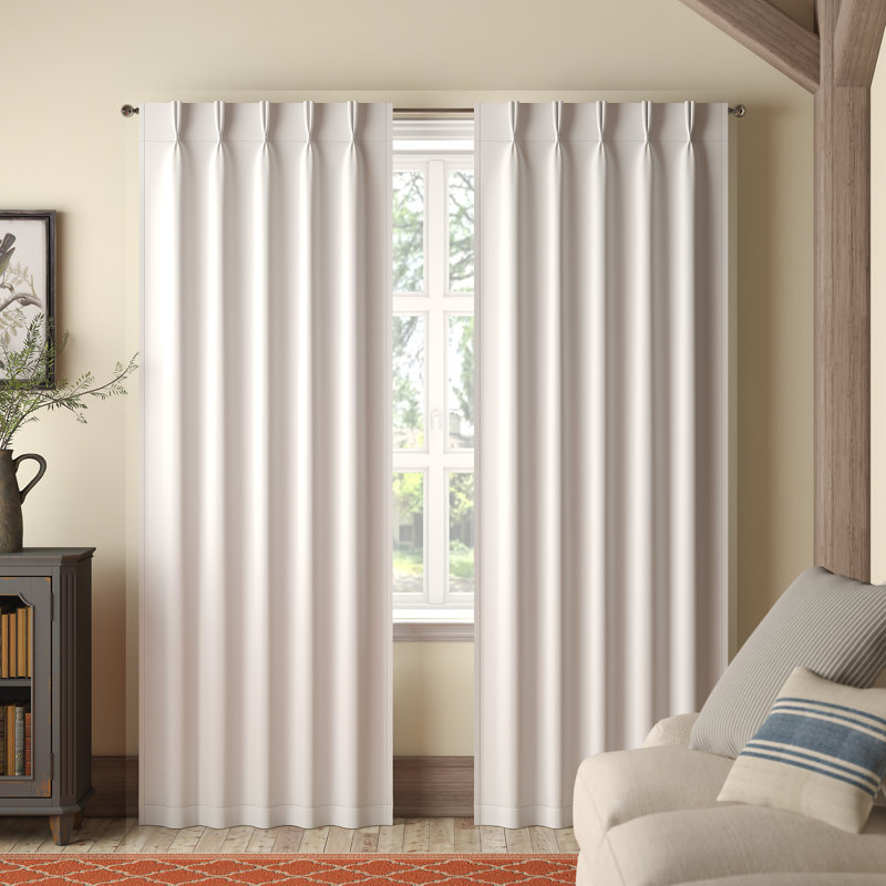 Ivy Bronx Sateen Room Darkening Curtain Pair & Reviews Wayfair